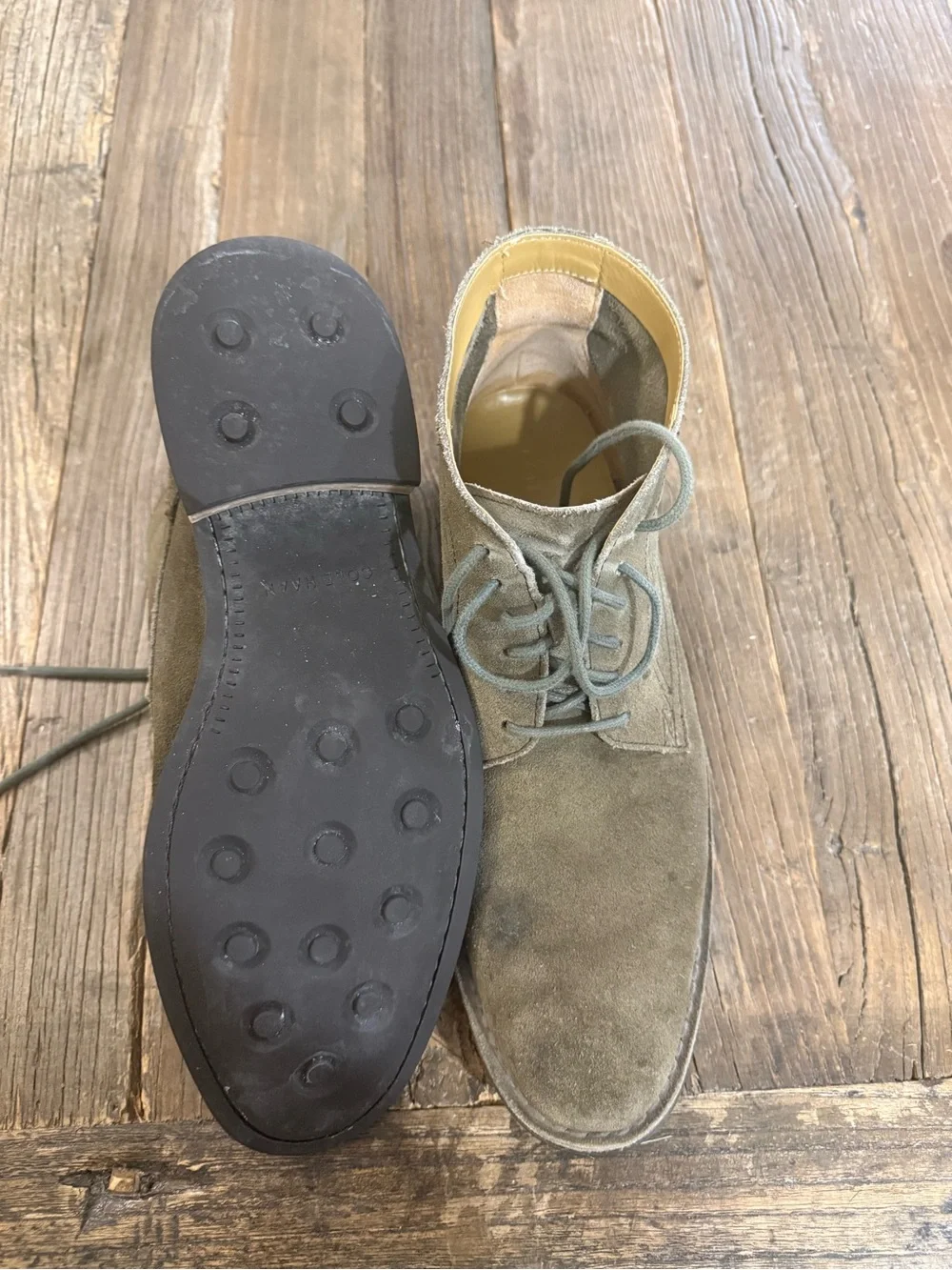 Cole Haan Leather Suede Chukka Boots